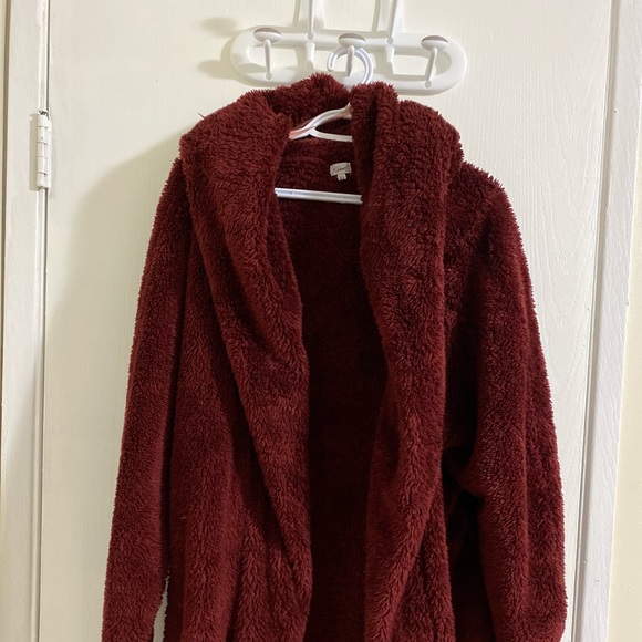 Maroon Teddybear Jacket - Picture 1 of 4